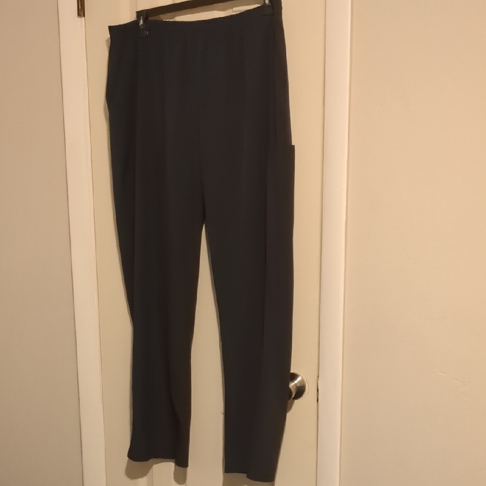 #229 4FLEX Women’s 2XL Navy Blue Scrub Pants Drawstring Medical Nursing